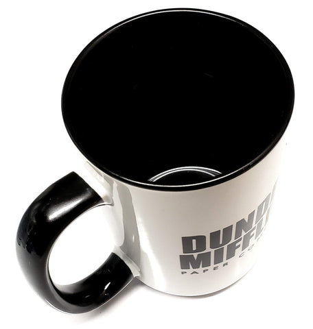 Mean Muggin Dunder Mifflin 15oz mug back view showing design and grip