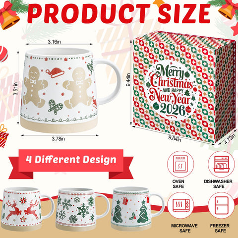 Meanplan mugs with snowflake design elevate holiday table aesthetics