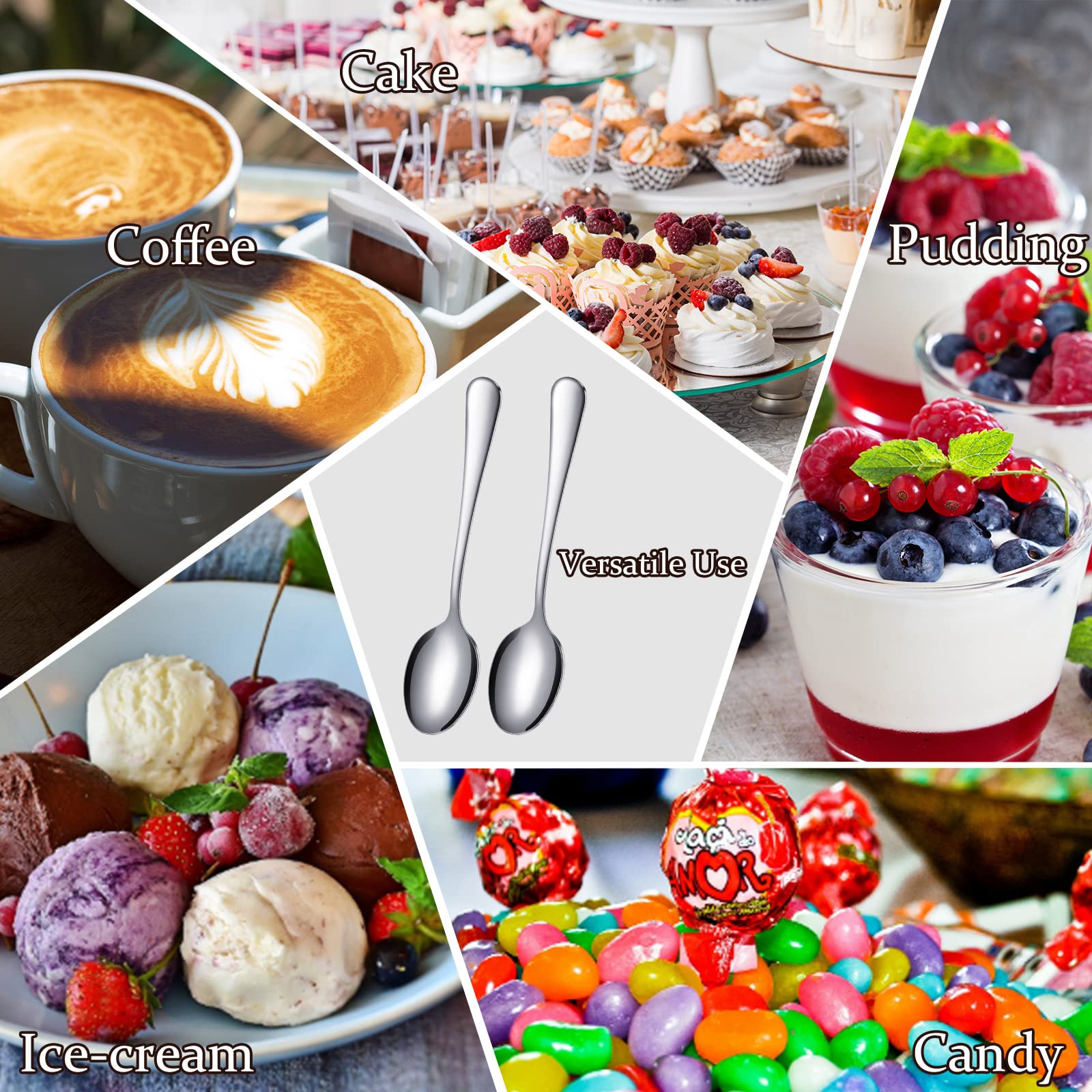 Meanplan demitasse spoons bulk 100-pack for hosting gatherings.