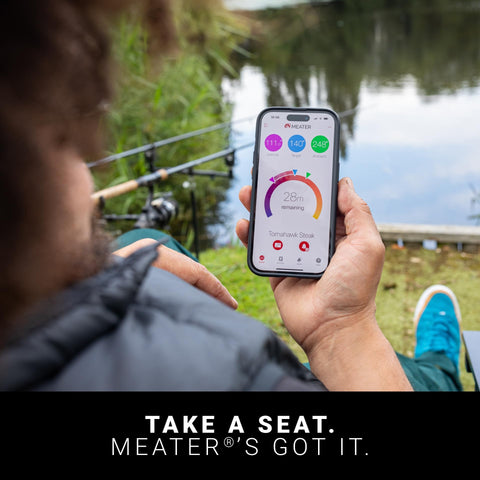 Meater Plus Bluetooth repeater in charger extends wireless range during cooks