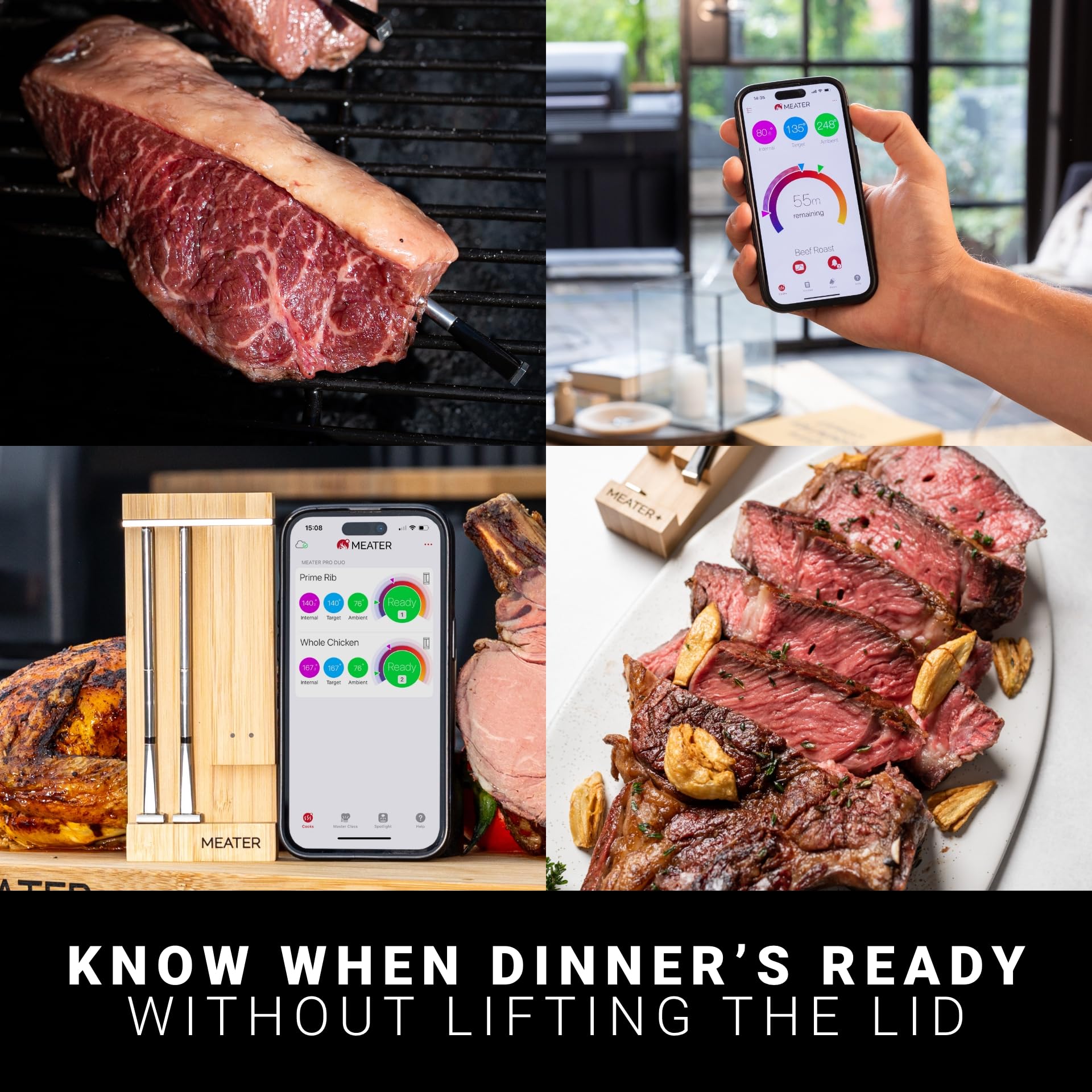 Meater Pro Duo advanced estimator helps plan cook and rest times.