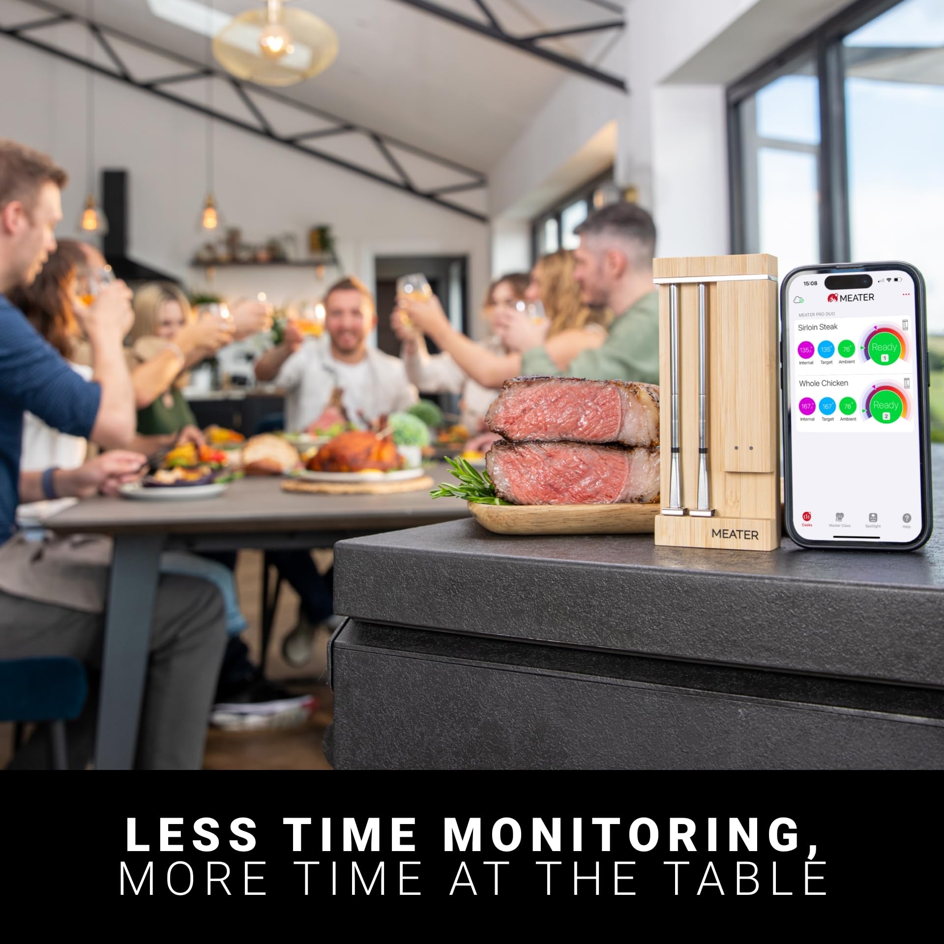 Meater Pro Duo six-sensor accuracy covers your cooking needs.