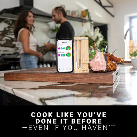 Meater Pro Duo wifi connectivity lets you monitor cooks remotely.