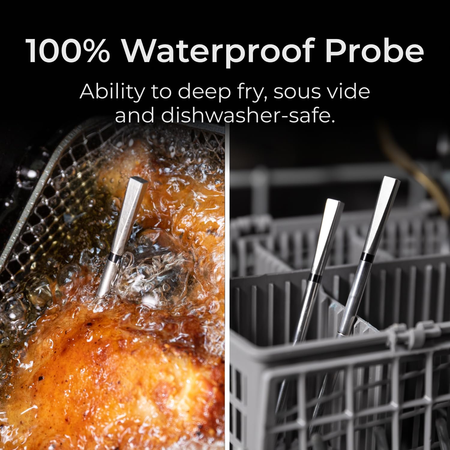 MEATER Pro withstands up to 1000°F for high-heat cooking.