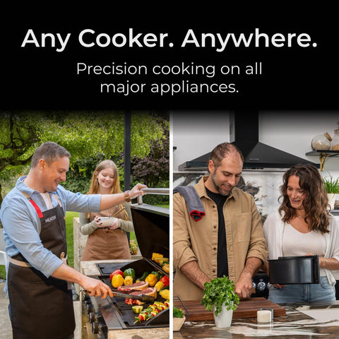 MEATER Pro long-range Bluetooth provides updates across your yard.
