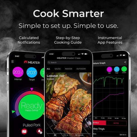 MEATER Pro wireless setup enables kitchen-to-patio monitoring.