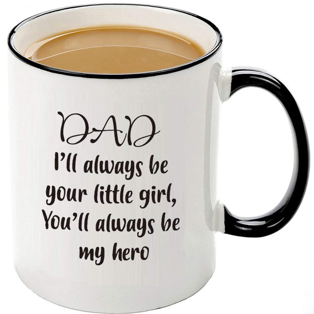 Mecai dad-daughter message mug showing a heartfelt note for daily inspiration
