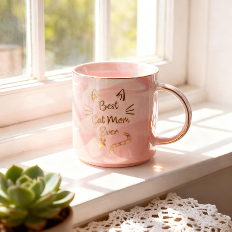 Mecai decorative mug doubles as a display piece when not in use.