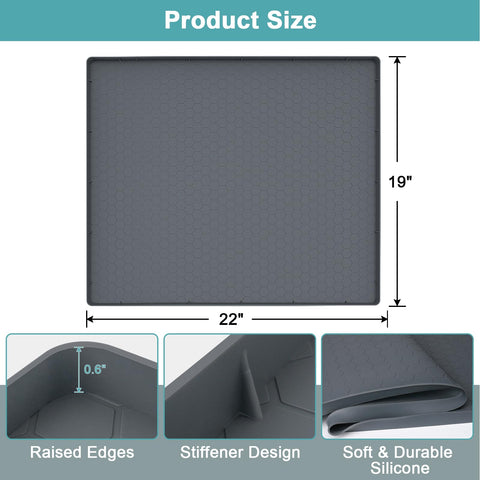 MECHEER under-sink mat waterproof-barrier keeps cabinet surfaces dry after leaks and splashes