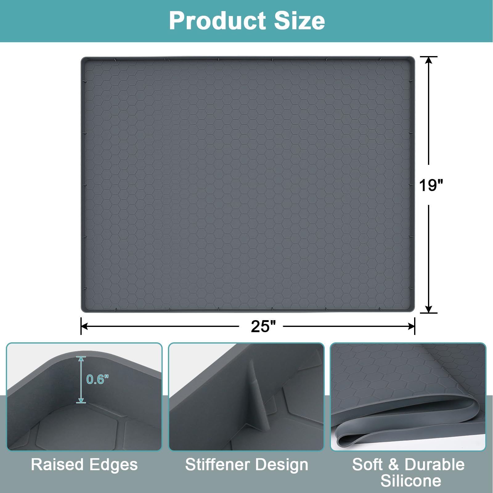 MECHEER waterproof cabinet liner protecting kitchen and bathroom cabinets.