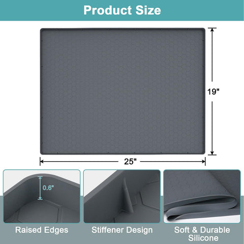 MECHEER waterproof cabinet liner protecting kitchen and bathroom cabinets.