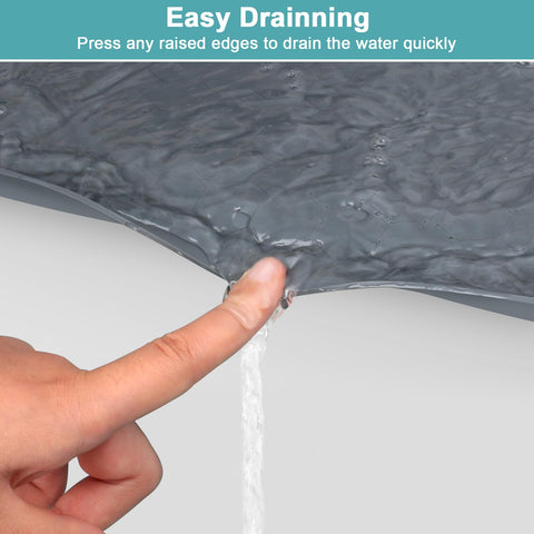 Mecheer gray kitchen cabinet mat flexible silicone easy to trim for fit.
