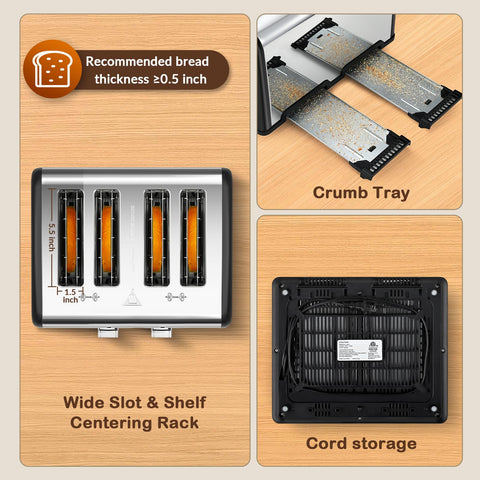 Mecity dual control panels allow different browning on each side for variety.