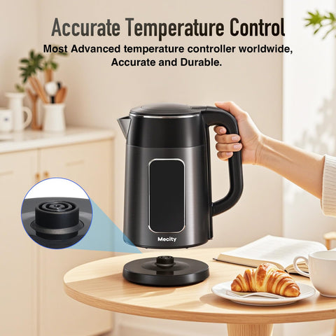 Mecity auto shut-off and keep-warm features