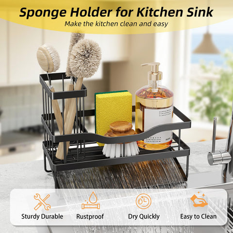 Mecyfaty versatile organizer fits kitchen and bathroom spaces.