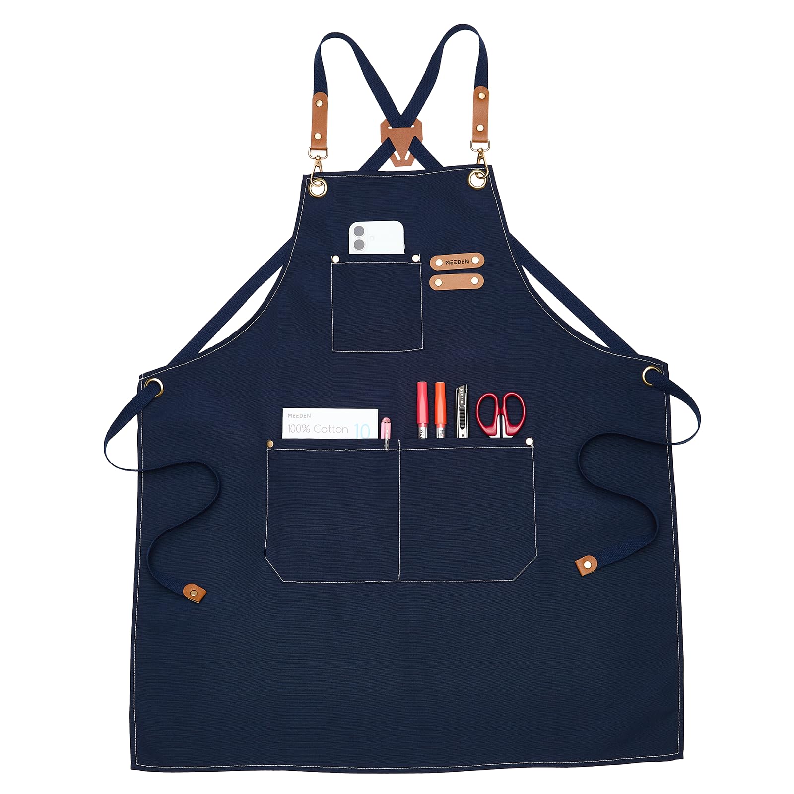 MEEDEN painting apron cross-back waterproof protection for acrylic painting