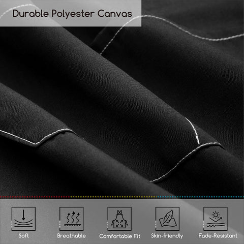 MEEDEN painting apron made from durable polyester canvas maintains shape after washing.
