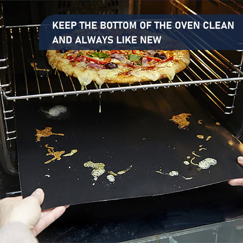 Meegoo oven liner heat resistance up to 500°F helping contain spills