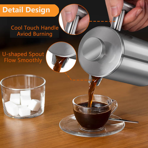 Meelio 3-layer filter system for rich aroma and clean cup