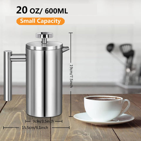 Meelio double-wall stainless steel insulation retains heat during outdoor brewing