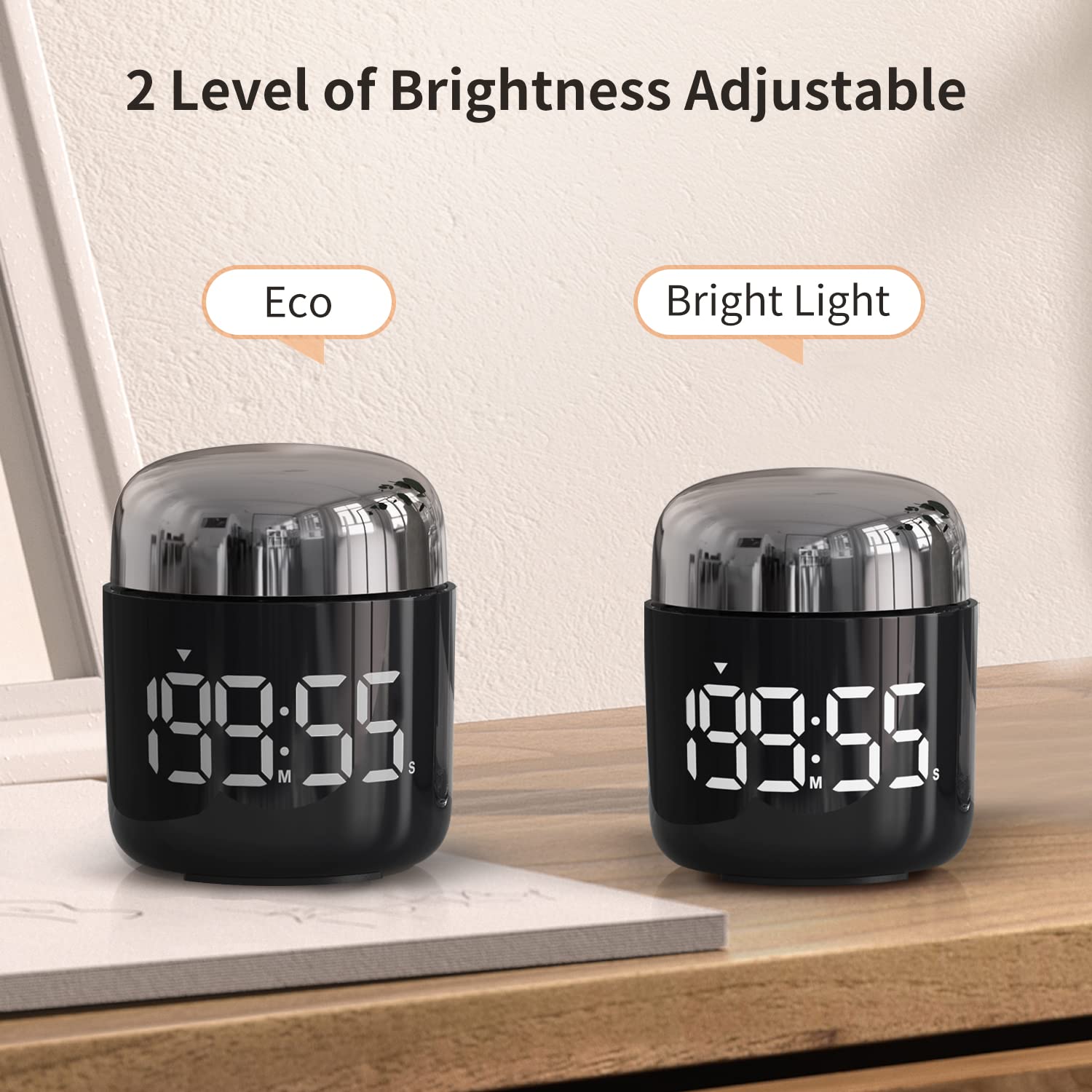 MeesMeek timer with anti-slip base keeps counter stable