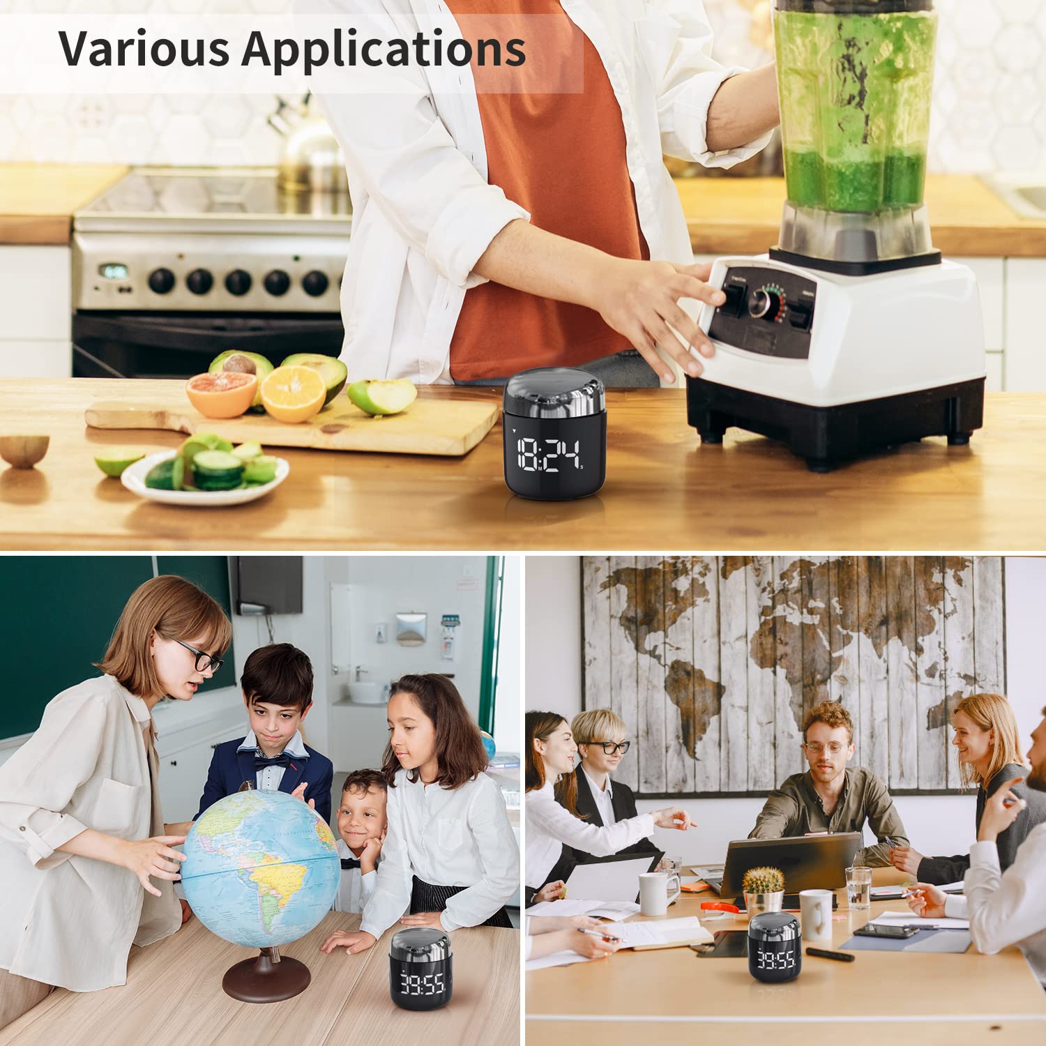 MeesMeek timer with adjustable volume for any kitchen environment