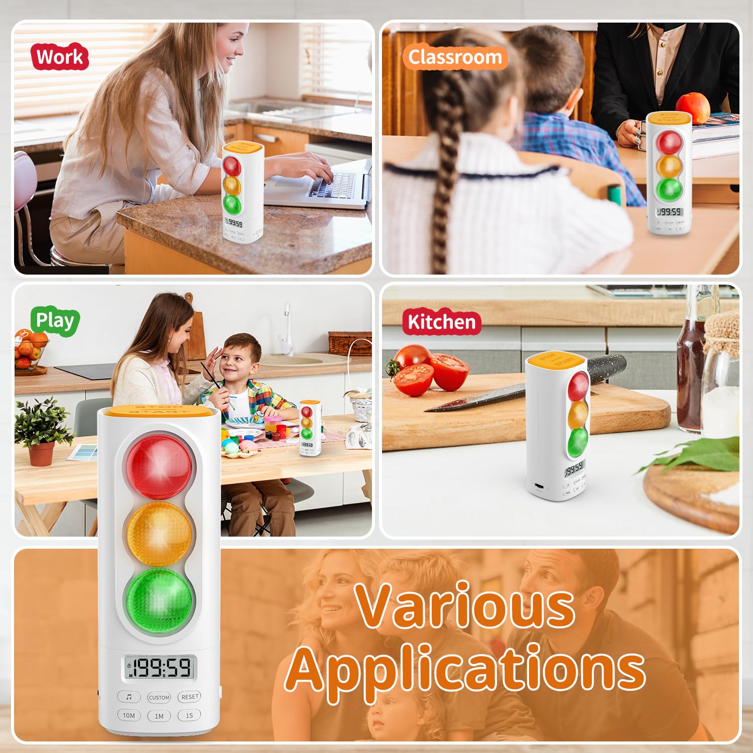 MeesMeek timer useful for classroom, kitchen, or home activities.