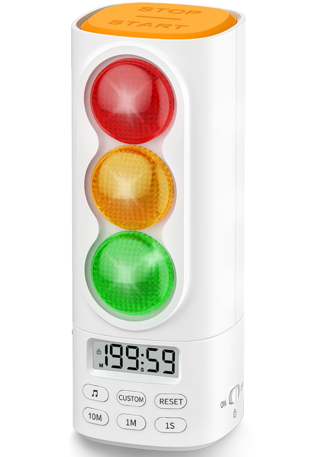 MeesMeek Traffic Light Timer green display supports visual time awareness in classrooms.