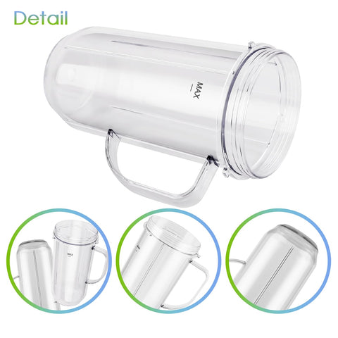 MEET JUICE two cups with handles for versatile batch blending