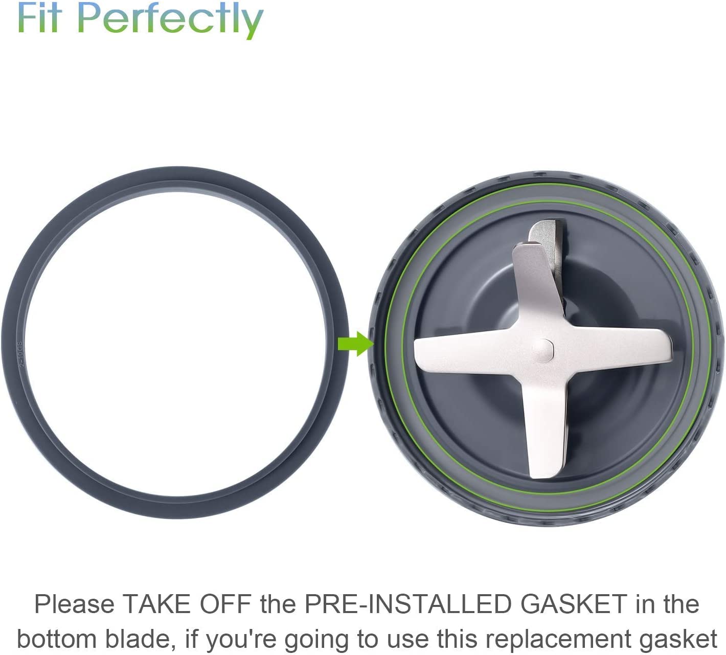 MEET JUICE NutriBullet rubber gasket for tight seals during everyday blends