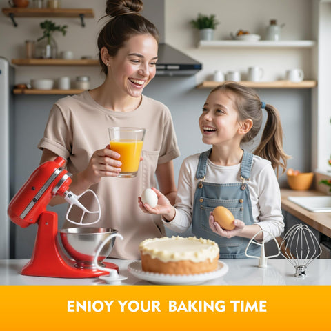 MEET JUICE tilt-head compatibility with popular KitchenAid models.
