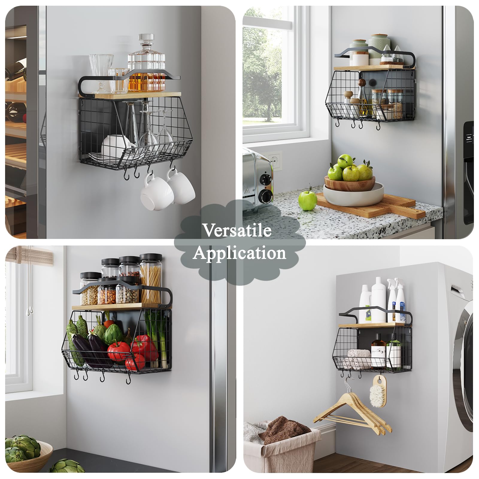 Mefirt fridge side storage demonstrates compact organization
