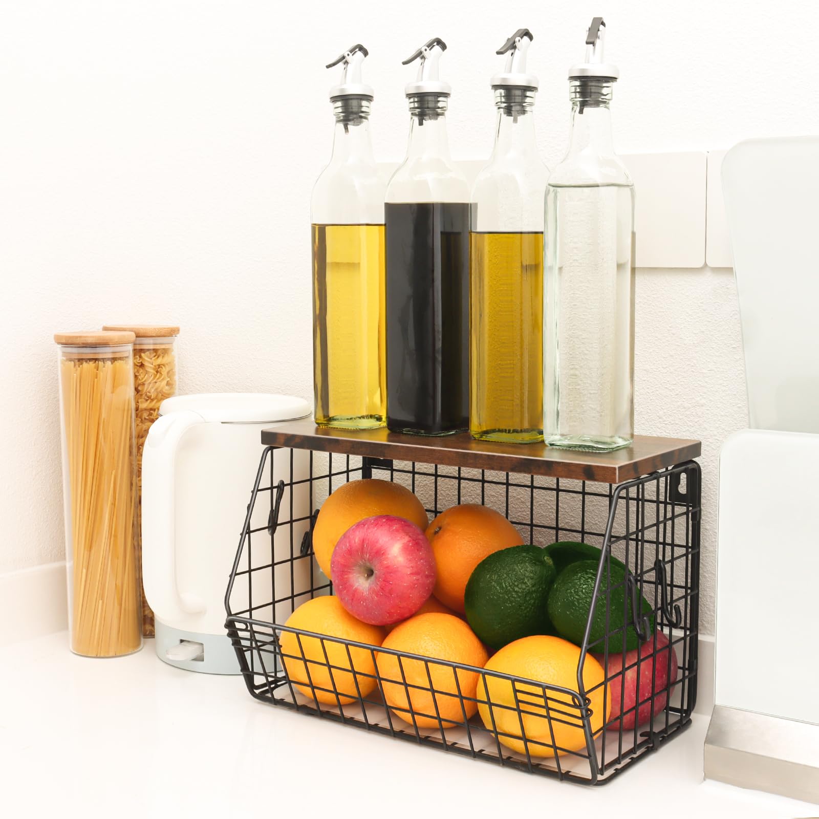 Mefirt banana hooks keep fruit separate and easily accessible.