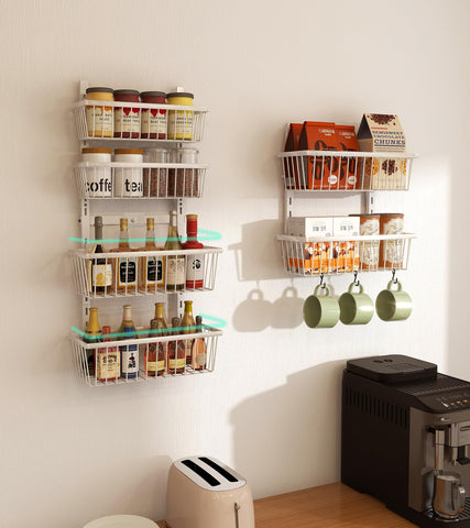 Mefirt sturdy metal construction delivers durable pantry shelving.