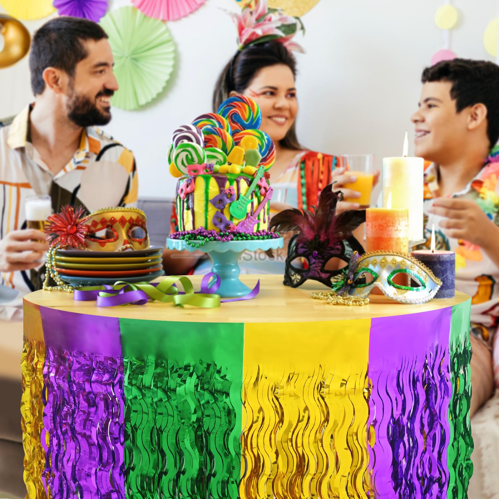 Two-pack provides balanced decor across multiple tables.