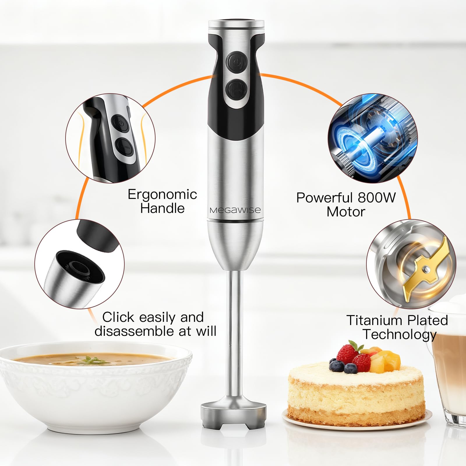 MEGAWISE detachable attachments for easy task switching