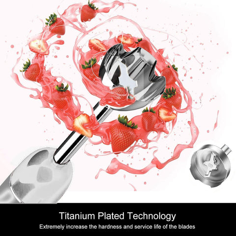 Ergonomic MegaWise Pro handle provides comfortable, non-slip grip during blending