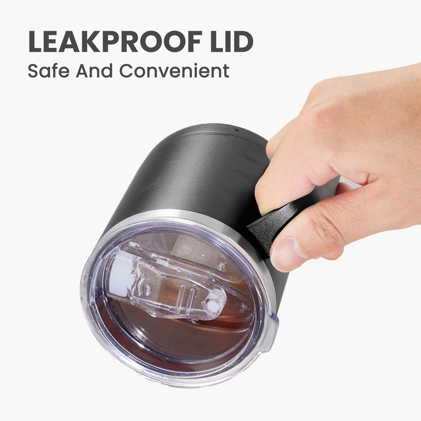 MEWAY powder-coated exterior anti-slip finish in sleek black