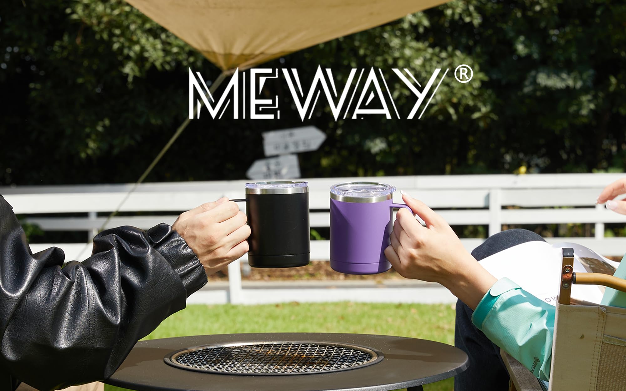 MEWAY reusable cup ideal for camping, commuting, or bedtime drinks