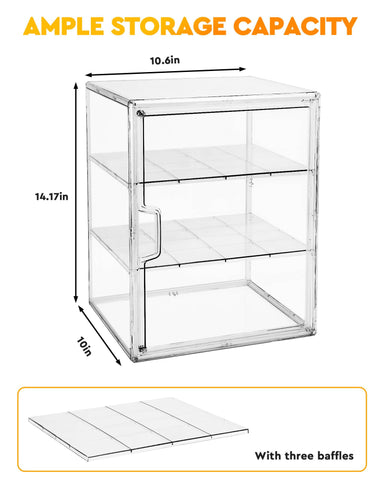 Large capacity MEI NIAN box stores muffins and bagels neatly