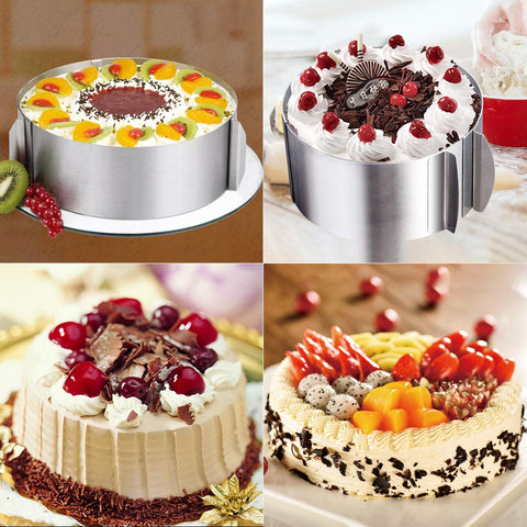 Meichu cake ring creates smooth edges and easy release