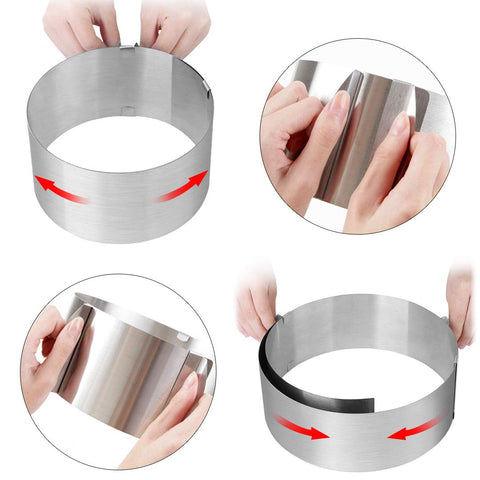 Meichu stainless steel mousse ring for durable reuse