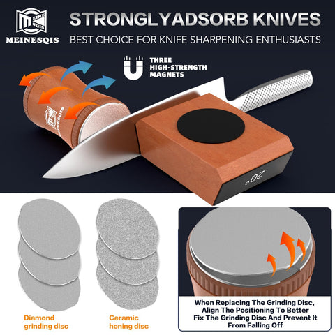 MEINESQIS six-suction cups ensure stable sharpening sessions.
