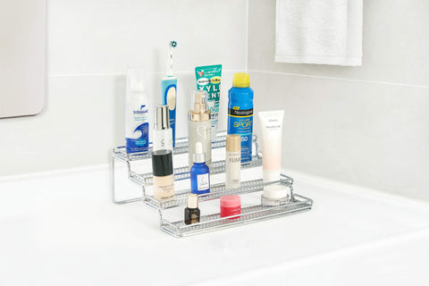 MEIQIHOME dimensions show spacious rack with 11.4 W x 4.7 H x 10.1 D