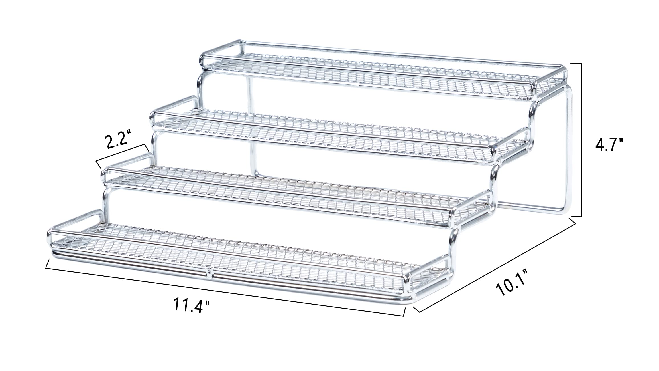 MEIQIHOME kitchen organization with a four-tier spice rack
