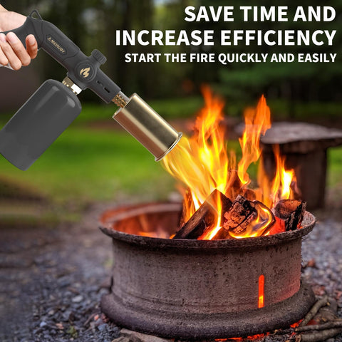 MEIRUBY portable kitchen torch with copper nozzle, safe one-handed use