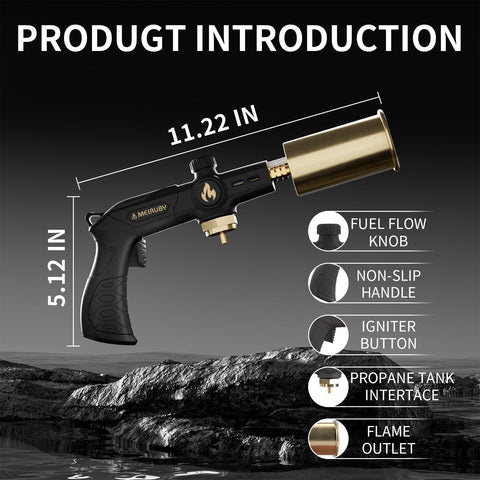 MEIRUBY propane torch adjustable flame-control for customizable heat