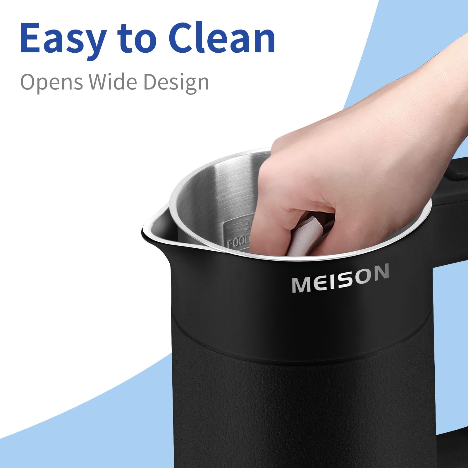 Automatic shut-off and boil-dry protection for safe operation