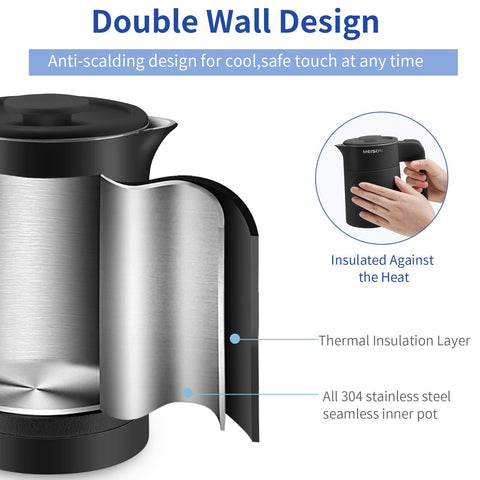 Cool-touch exterior helps prevent burns during handling