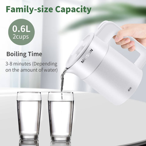MEISON kettle featuring boil-dry protection for safety when empty.